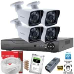 4 Kameralı Set Güvenlik Kamerası
