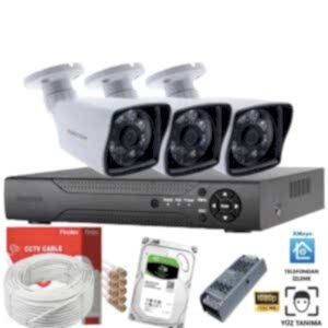 3 Kameralı Paket Güvenlik Kamera Seti
