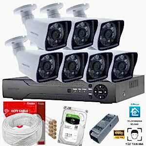 7 Kameralı Paket Güvenlik Kamerası Seti