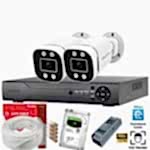 Proton Renkli Gece Görüşlü 2 Kameralı Set