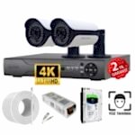 2 Kameralı AHD PRO Yüz Tanımalı Güvenlik Kamerası Seti