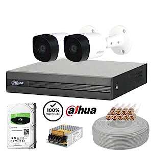 Dahua 2 Kameralı Güvenlik Kamerası Seti