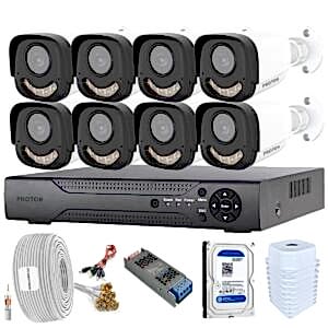 Proton EKO 8 Kameralı Gece Görüşlü Full HD Güvenlik Kamera Seti